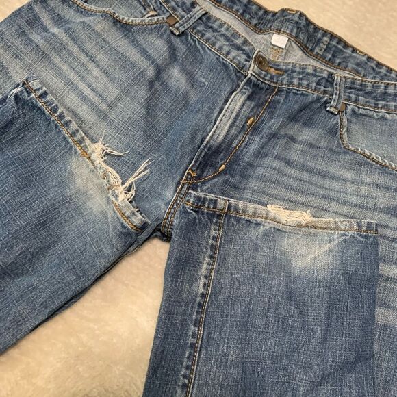 Silvertab Levi’s Mens Blue Slim Straight Denim‎ Jeans Size 38x32 Cotton Pants - Picture 3 of 9